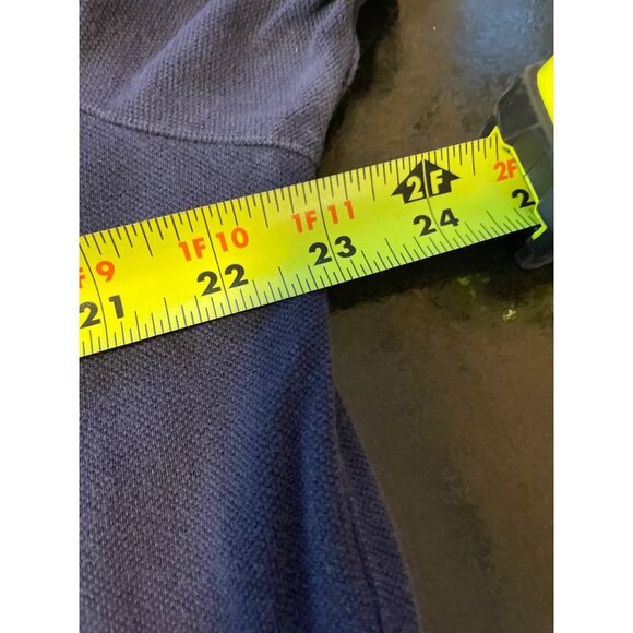 Vintage 90s Y2K Navy Blue Big Logo Polo Ralph Lauren Collared Shirt Sz XL - Picture 7 of 9